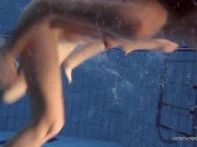 Underwatershow presents babe Nastya in the pool 10/16