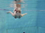 Underwatershow presents babe Nastya in the pool 2/16