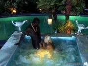 PrivateBlack - Sex Bomb Sunny Blue Gets Dark Dicked By Hard Cock Poolside! 4/16