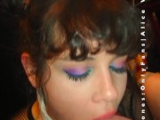 Brunette Pigtails Girl in Schoolgirl Outfit Gives Deepthroat Blowjob to Big White Veiny Cock POV 4 U 3/16