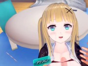 【エロゲーコイカツ！VRver】金髪爆乳ツインテールにおっぱい揉みまくりエッチ！【Hentai3DCG Koikatsu anime】blonde big breast massage H 11/16