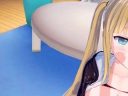 【エロゲーコイカツ！VRver】金髪爆乳ツインテールにおっぱい揉みまくりエッチ！【Hentai3DCG Koikatsu anime】blonde big breast massage H 13/16
