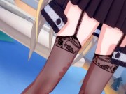 【エロゲーコイカツ！VRver】金髪爆乳ツインテールにおっぱい揉みまくりエッチ！【Hentai3DCG Koikatsu anime】blonde big breast massage H 3/16