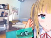 【エロゲーコイカツ！VRver】金髪爆乳ツインテールにおっぱい揉みまくりエッチ！【Hentai3DCG Koikatsu anime】blonde big breast massage H 4/16