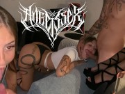 Late night cocksucking and fucking, huge facial