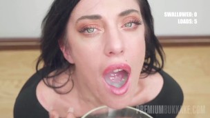 Premiumbukkake -Sabrina Ice Tastes 50 Huge Cumshots