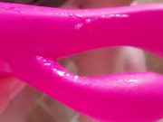 Chubby milf hiding in bathroom with dildo 15/16