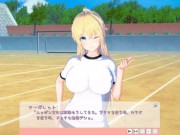 【エロゲーコイカツ！】金髪帰国子女の爆乳揉みまくりH！(アニメ3DCG動画)[Hentai Game Koikatsu! ]big breasts of a blonde returnee 4/16