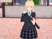 【エロゲーコイカツ！】金髪帰国子女の爆乳揉みまくりH！(アニメ3DCG動画)[Hentai Game Koikatsu! ]big breasts of a blonde returnee 8/16
