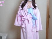 全裸バスローブ姿でノーブラノーパン生着替え下着紹介❤️ 6/16