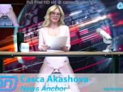 Mature Big Tits Babe rides the sybian while reading news stories 10/16