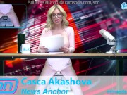 Mature Big Tits Babe rides the sybian while reading news stories 11/16