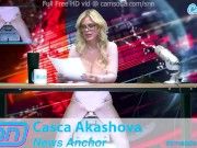 Mature Big Tits Babe rides the sybian while reading news stories 16/16