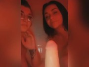 Lesbian fun in bath tub 1/16