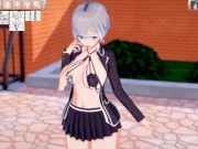 【エロゲーコイカツ！】性格が勝ち気なショートカット銀髪爆乳のおっぱい揉みまくりセックス！(アニメ3DCG動画)[Hentai Game Koikatsu! Anime 3DCG video] 4/16