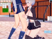 【エロゲーコイカツ！】性格が勝ち気なショートカット銀髪爆乳のおっぱい揉みまくりセックス！(アニメ3DCG動画)[Hentai Game Koikatsu! Anime 3DCG video] 7/16