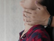 I lick her neck, she sucks on my fingers 3/16