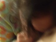 GF sucks my dick in a flower robe 7/16