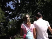 HUNT4K Hunter paie beaucoup d'argent pour avoir la chance de baiser une blonde près de son petit ami 2/16