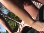 Justice and Maya in a Homemade Backyard Anal Fucking 2/16