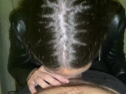 Я Насадил На Член Игривую Незнакомку С Огромным Задом В Черных Лосинах В Подъезде И Кончил Ей В Рот 9/16