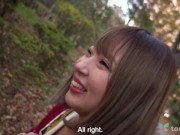 Tiny Japanese girl gets her pussy fingered in first couch casting porn video - amateur blowjob 9/16