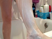 Shaves legs and pussy Masturbation in the shower Beautiful ass Fitonny rubbing the clit 1/16
