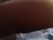 Ebony Girl give me a Footjob in Nylons 15/16