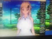 【エロゲーコイカツ！】爆乳高飛車jk「姫菜(オリキャラ)」のおっぱい揉みまくりH！(巨乳アニメ3DCG動画)[Hentai Game Koikatsu! ](Anime 3DCG video) 15/16