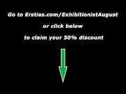 Amelia B Stops By Ersties for #ExhibitionistAugust 16/16