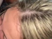 White perfect ass slut sucks his hard dick 1/16