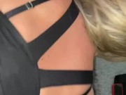 White perfect ass slut sucks his hard dick 14/16