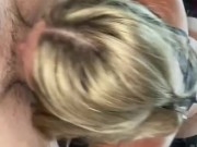 White perfect ass slut sucks his hard dick 4/16