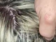 White perfect ass slut sucks his hard dick 7/16