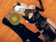 【性格意識が高くて自信家】 AI少女プレイ動画(金髪爆乳チャイナドレス美少女編)3DCGエロゲーム【Hentai Game Ai Shoujyo】Big tits blonde China dress 3/16