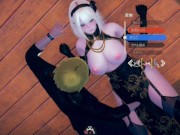 【性格意識が高くて自信家】 AI少女プレイ動画(金髪爆乳チャイナドレス美少女編)3DCGエロゲーム【Hentai Game Ai Shoujyo】Big tits blonde China dress 4/16