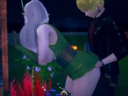 【性格おおらかで優しい】 AI少女プレイ動画(銀髪爆乳エルフ美少女と乳揉みエッチ)3DCGエロゲーム.【Hentai Game Ai Shoujyo 】Big tits Silver hair elf 12/16