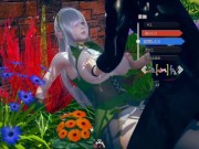 【性格おおらかで優しい】 AI少女プレイ動画(銀髪爆乳エルフ美少女と乳揉みエッチ)3DCGエロゲーム.【Hentai Game Ai Shoujyo 】Big tits Silver hair elf 3/16