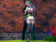 【性格おおらかで優しい】 AI少女プレイ動画(銀髪爆乳エルフ美少女と乳揉みエッチ)3DCGエロゲーム.【Hentai Game Ai Shoujyo 】Big tits Silver hair elf 4/16