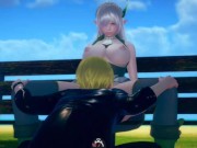 【性格おおらかで優しい】 AI少女プレイ動画(銀髪爆乳エルフ美少女と乳揉みエッチ)3DCGエロゲーム.【Hentai Game Ai Shoujyo 】Big tits Silver hair elf 7/16
