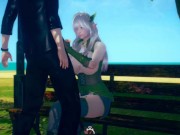 【性格おおらかで優しい】 AI少女プレイ動画(銀髪爆乳エルフ美少女と乳揉みエッチ)3DCGエロゲーム.【Hentai Game Ai Shoujyo 】Big tits Silver hair elf 8/16