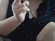 Weekend smoke sesh with Arab BBW in Leggings 1/16