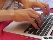 Paige Ashley services her client well shaved pussy is magic 3/16