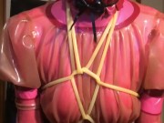 rubber doll with rebreath mask 11/16