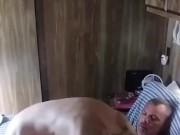 Mallory, Riding the neighbor in his mobilehome while Husband's @work !!!!