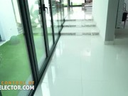 Latina Stepsis Macarena Lewis deepthroating and fucking a big POV cock with her shaved pussy 1/16