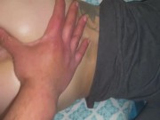 Ditching class to fuck dad’s best friend in parents bed  15/16