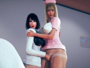 Doctor Fingering Nurse in Front of Patient At Hospital Room 9/16