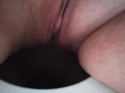 PISS-A-THON: Big Tits MILF Pissing on Toilet 3/16