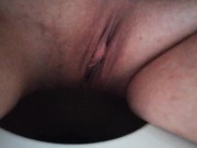 PISS-A-THON: Big Tits MILF Pissing on Toilet 9/16